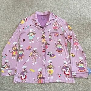 NICK AND NORA Sock Monkey Pajama Set Size S